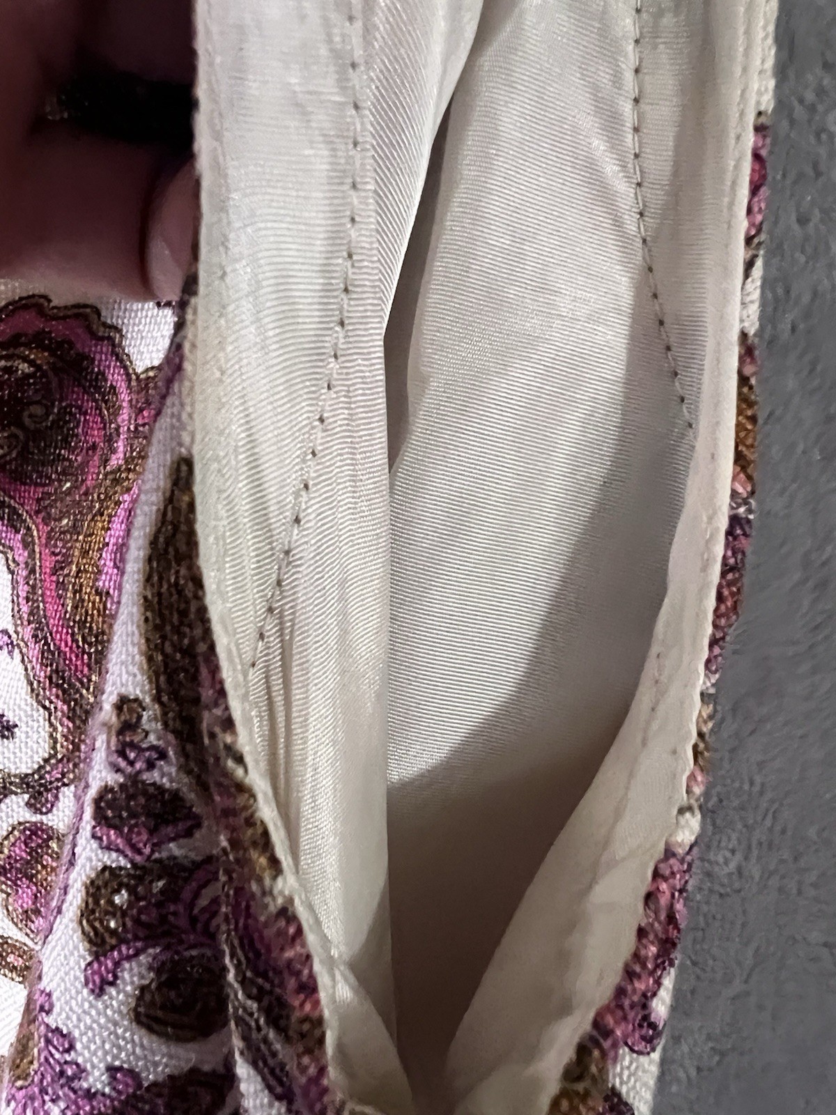 VTG 1960’s 1970’s Shift Dress Size 2 Pink White Paisley Majestic Brand Groovy
