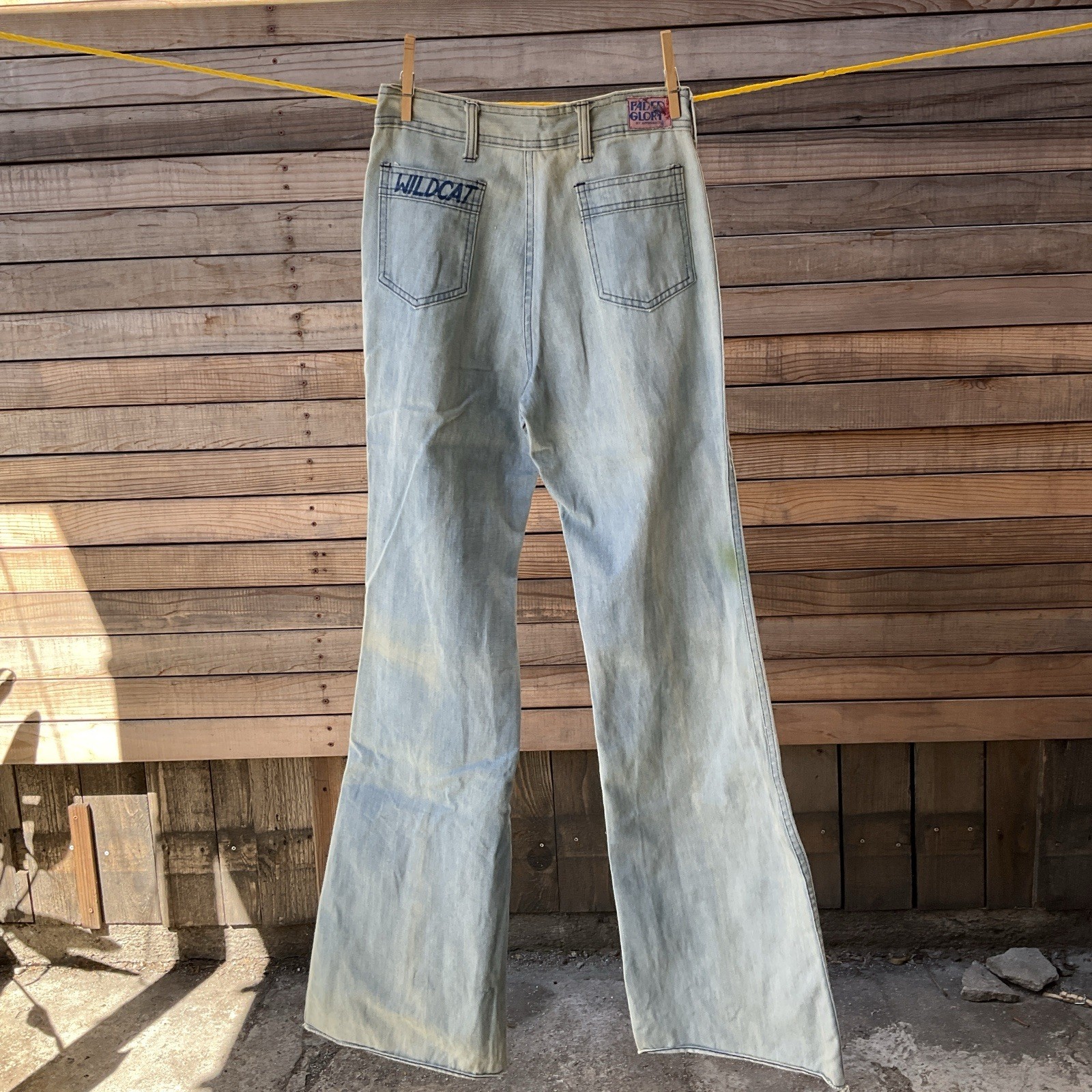 Vintage 70s Faded Glory Bell Bottom Jeans 26×36 Womens Appendagez Flare Hippie