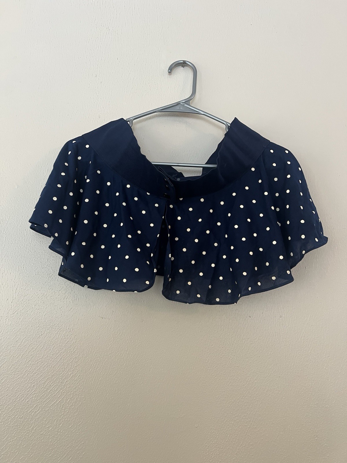 Vintage Navy Polka Dot Dress w Cropped Bolero Made USA Retro Pin-Up