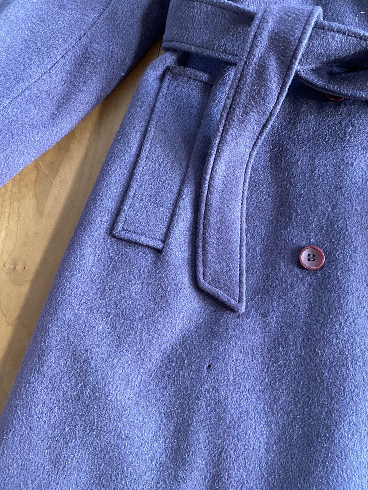 Vintage Womens Coat Lorendale By Bromleigh Wool (Z) Purple Violet XS / Small