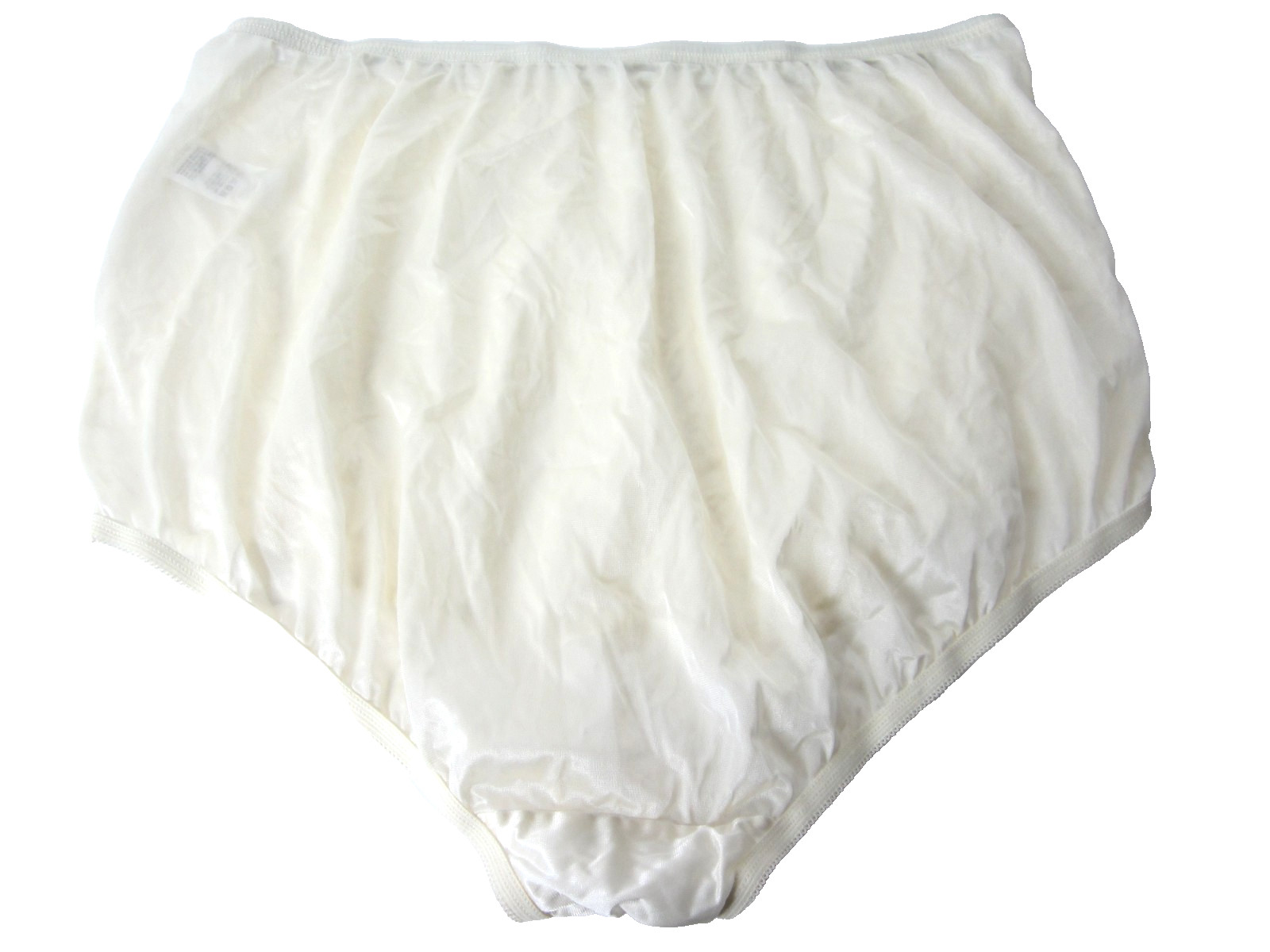 Vanity Fair Cream Lace Nouveau Silky Panties Size 10 High Waist Briefs Vintage