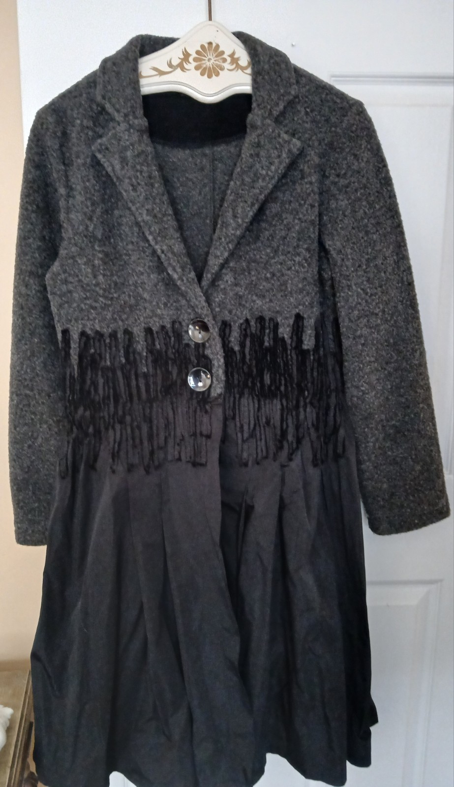 VTG EVER SASSY PHOEBE BUFFE WHIMSIGOTH VAMP FAIRY Black Cardigan Size S