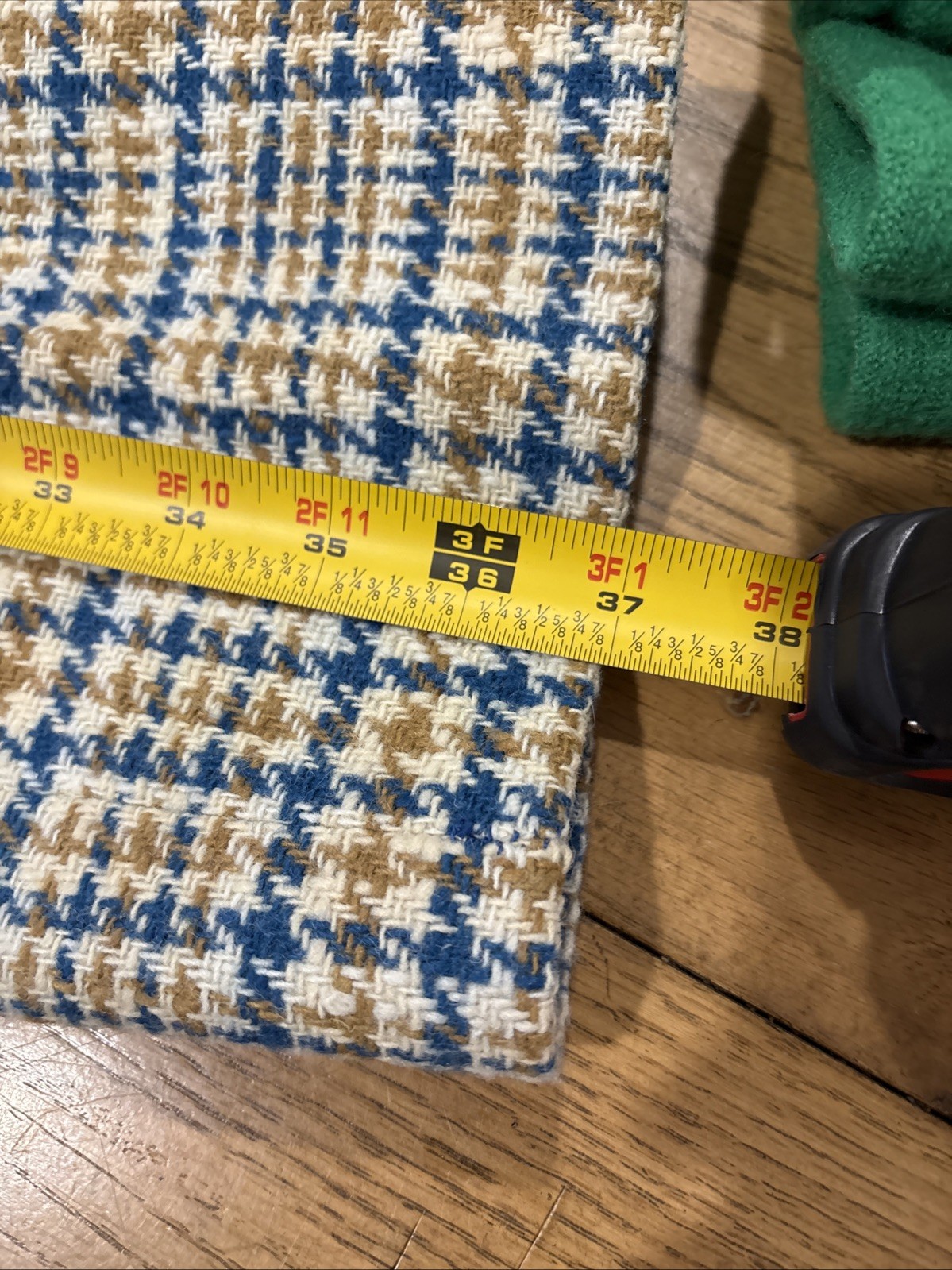 1970s Wool Houndstooth Tweed Plaid Women’s Pants Size 10EU Retro Cool!