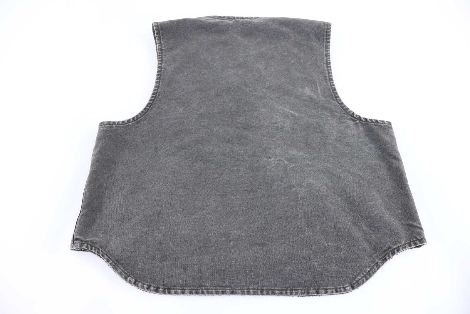 Carhartt Logo Patch Grey Full Zip Vest