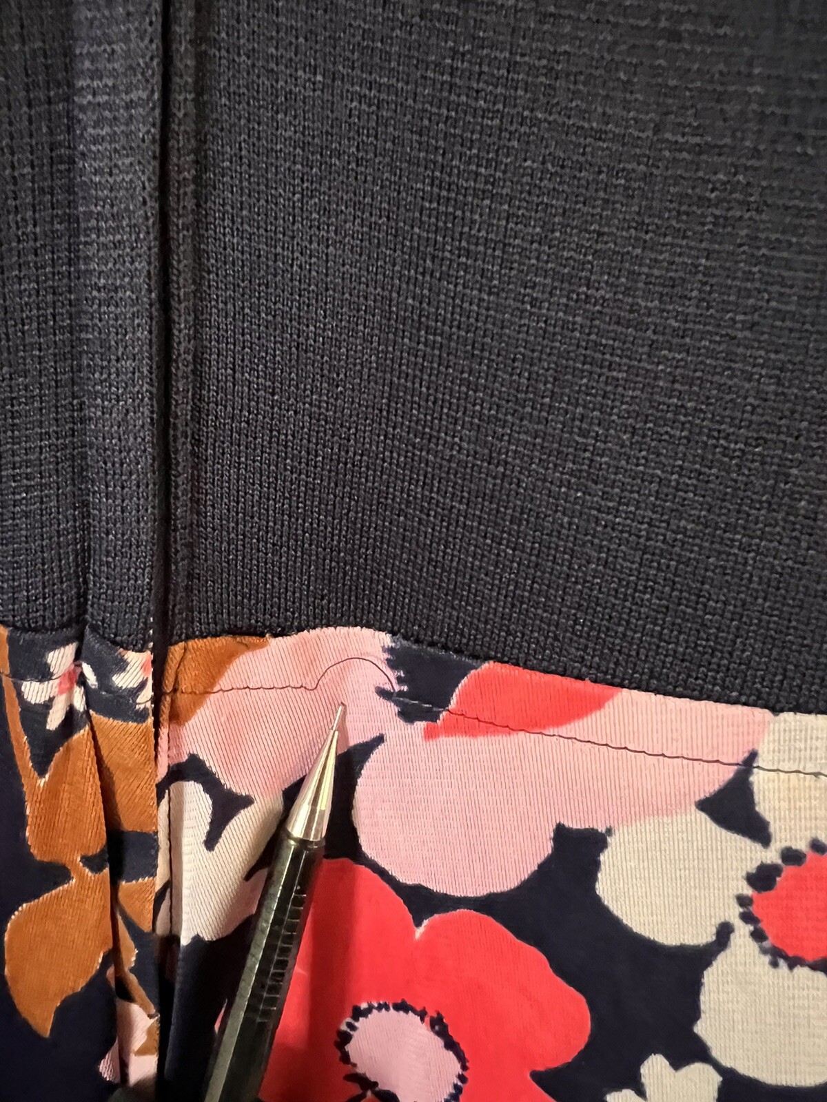 vintage 70s floral maxi dress navy with pink white flowers sleeveless ruffle