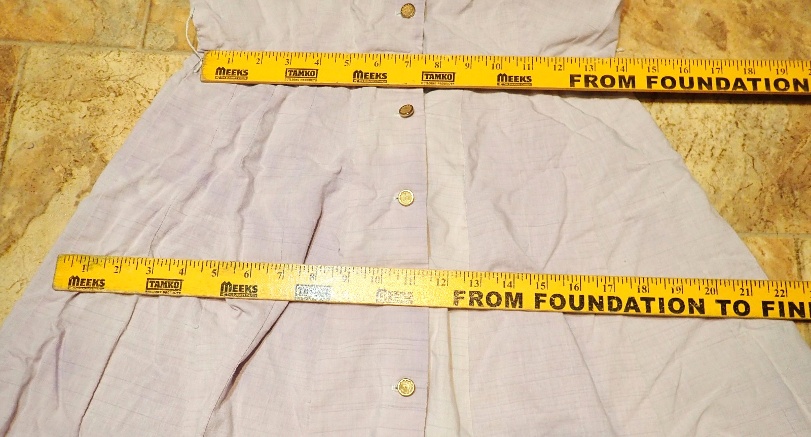 Vintage 80s Lavender Linen Blend Shirt Dress (S) Dolman Sleeve V-Neck Flare Midi