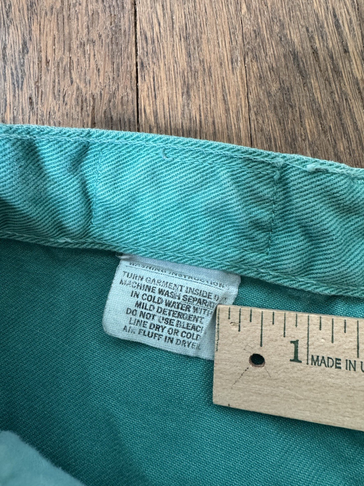 Vintage Rocky Mountain Clothing Teal High Waisted Pleated Tapered Jeans 24 Waist