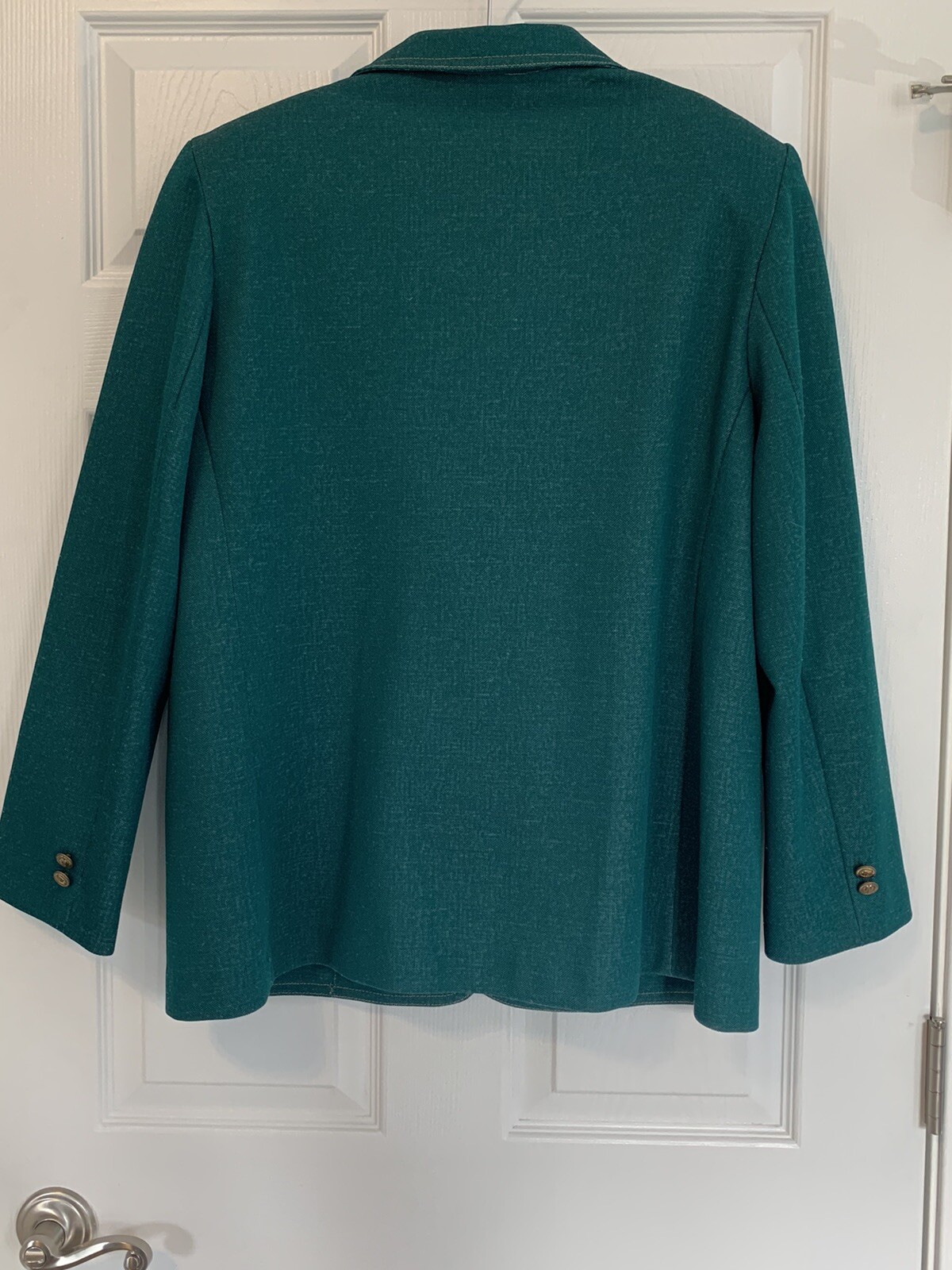 Vintage 1970s Lady Graff Blazer Jacket With Shoulder Pads Made In USA