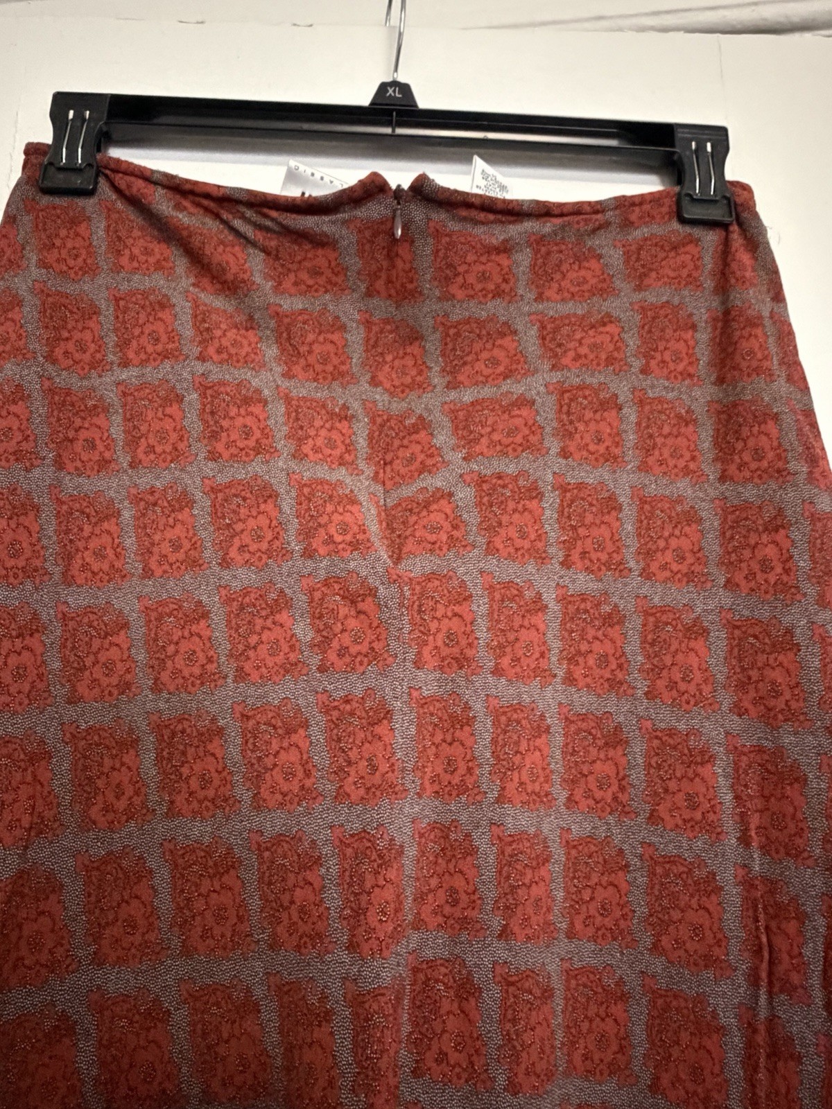 DKNY Vintage 1990s Rayon Skirt Size 14 Made In USA