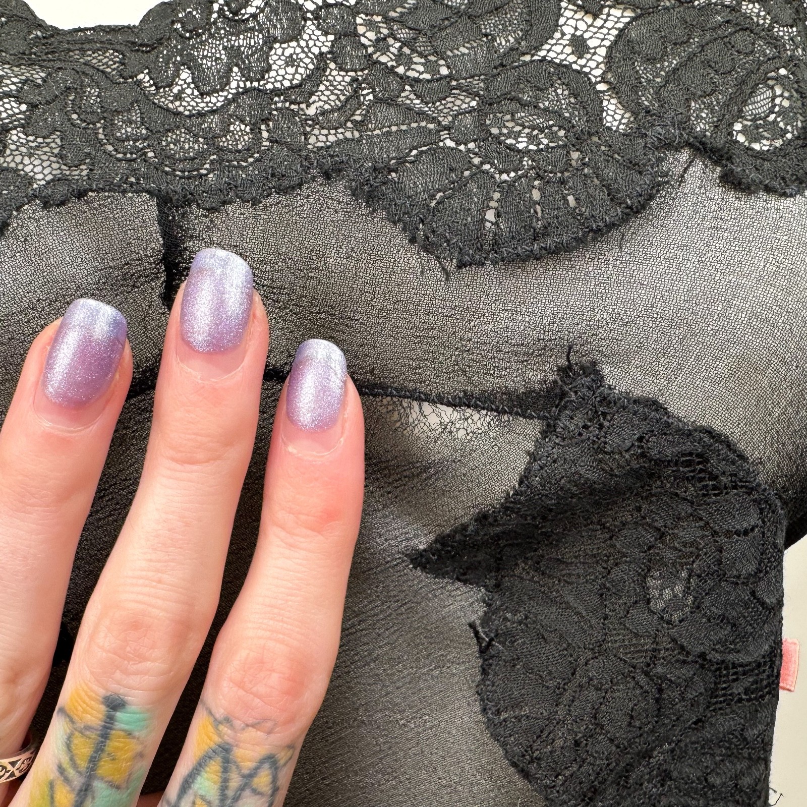 Vintage 1920s Black Silk Chiffon Bias lace Teddy Lingerie Art Deco Pink Ribbon