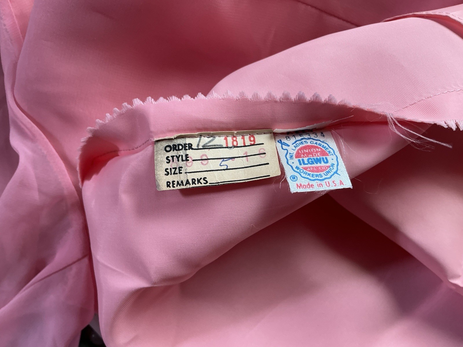VTG 70’s Elgin Maxi Gown Dress Pink Chiffon Beadwork 5 Victorian Regencycore USA