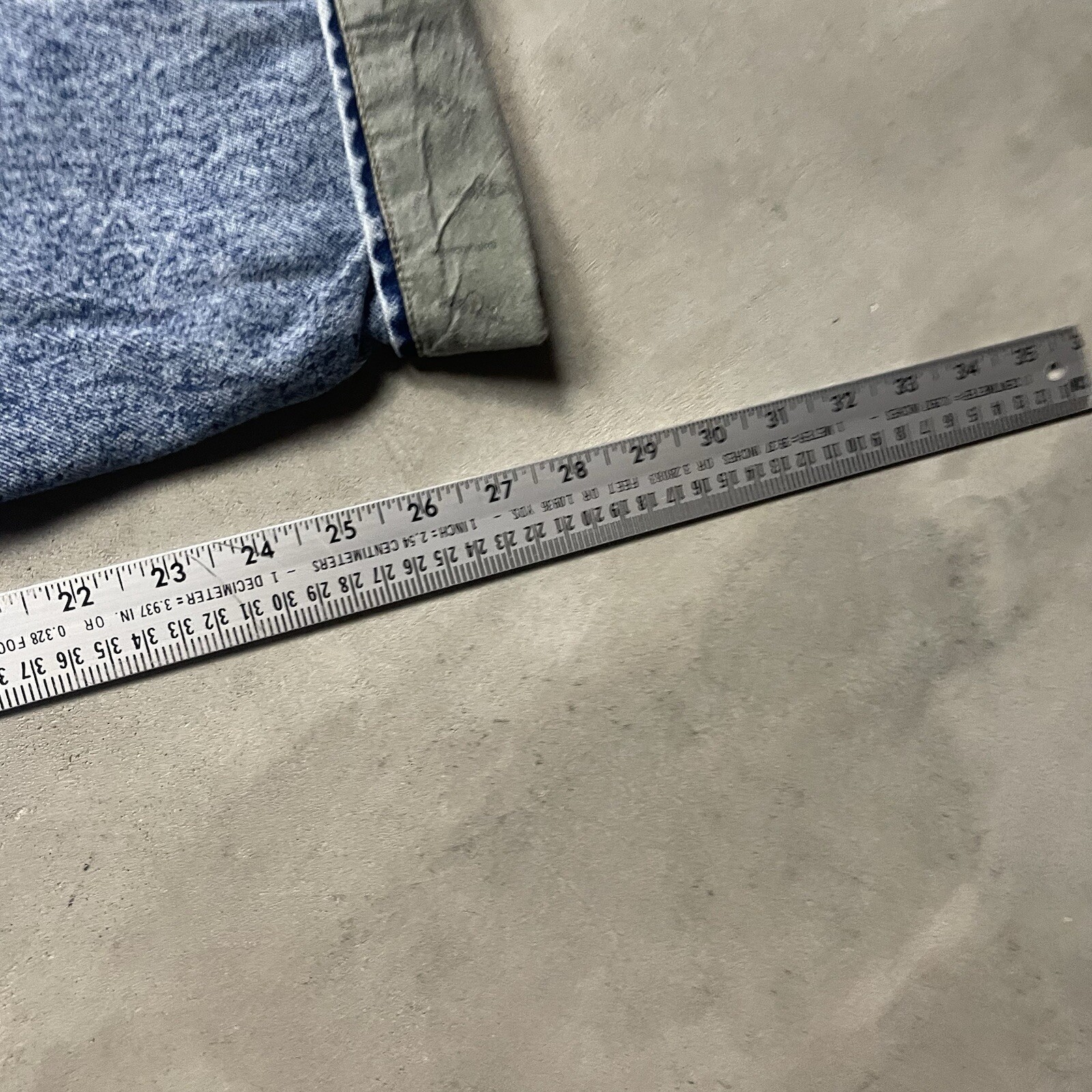 Vintage 80s Gitano Cargo Jeans Acid Wash Straight Size 16 Actual 26×28 High Rise