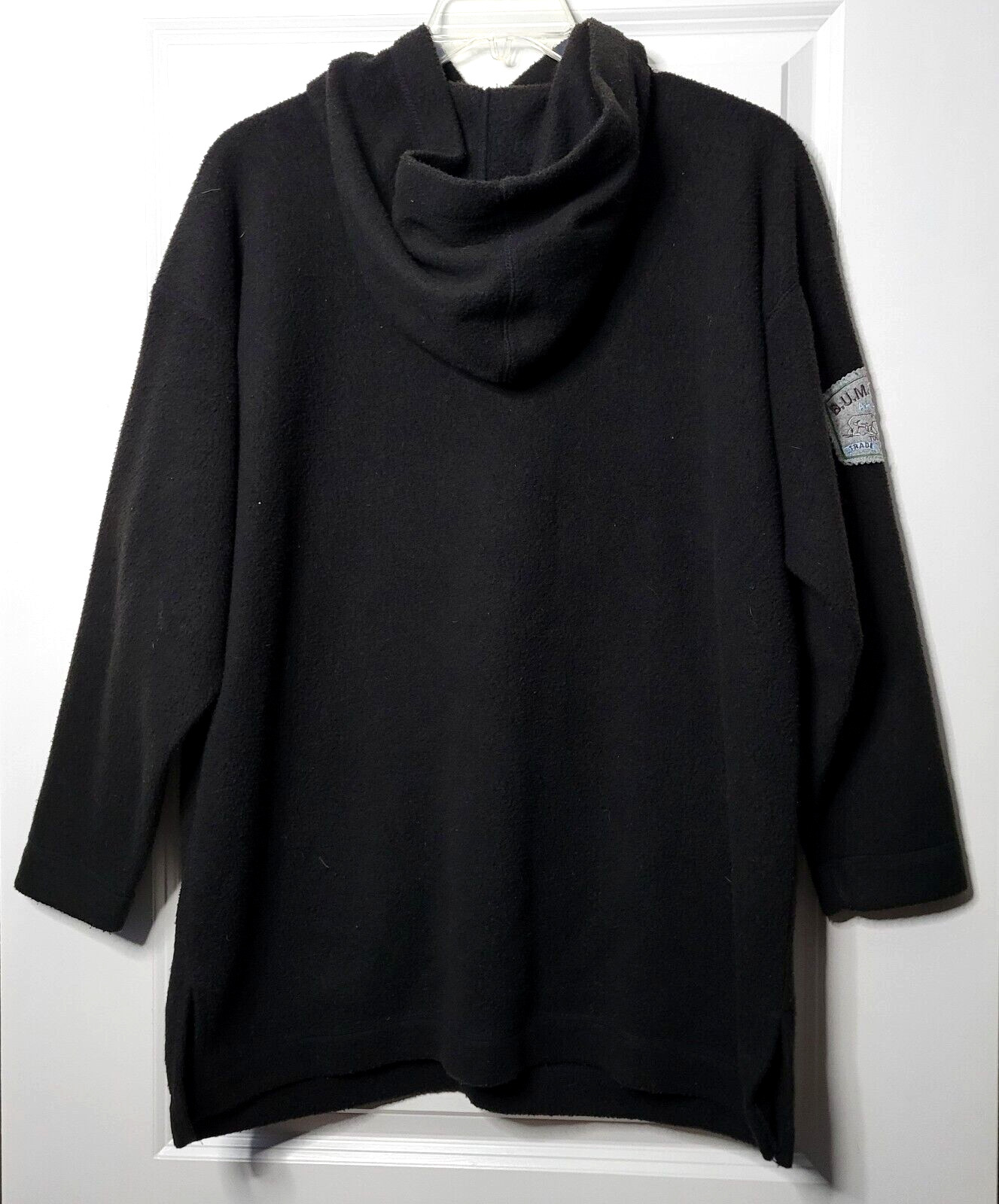 Vintage Fleece Pullover BUM Equipment Jacket Women’s M 1/4 Zip Black Alpine 90s