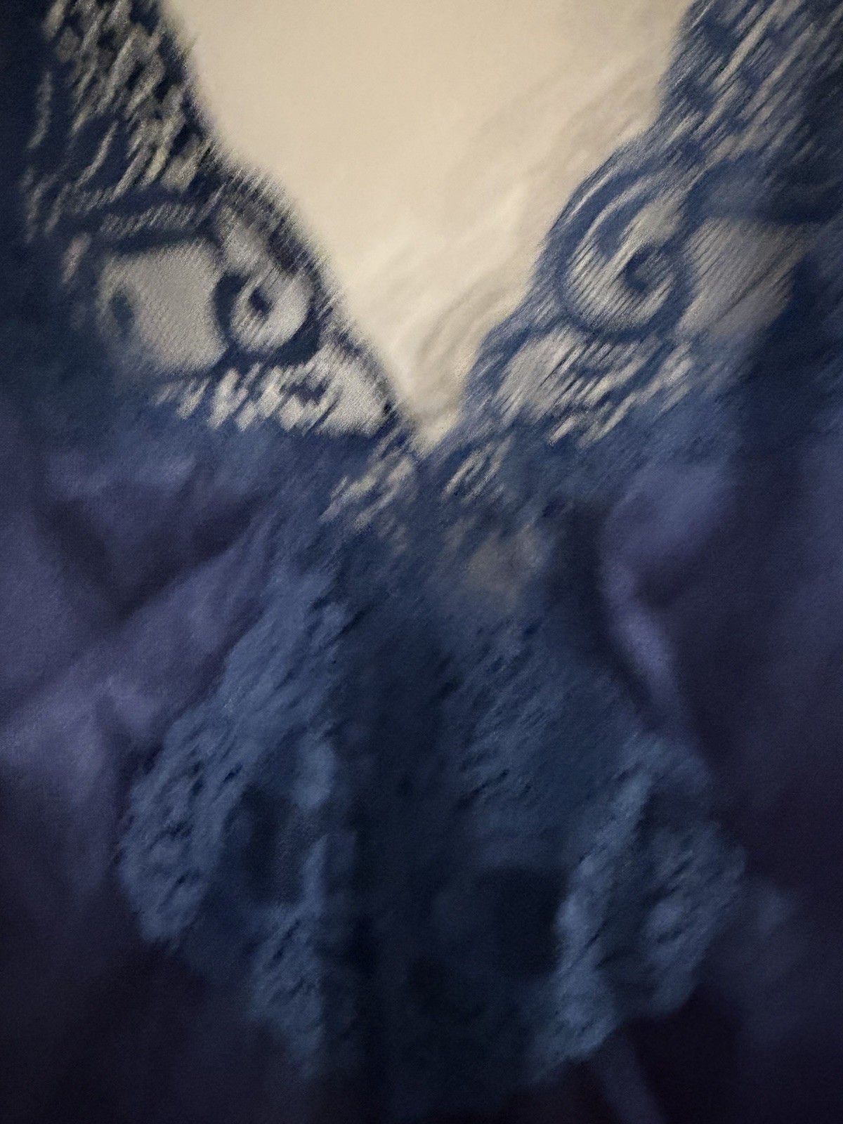 Vintage Vanity Warners Size 40 Blue Nylon Camisole with Lace Trim