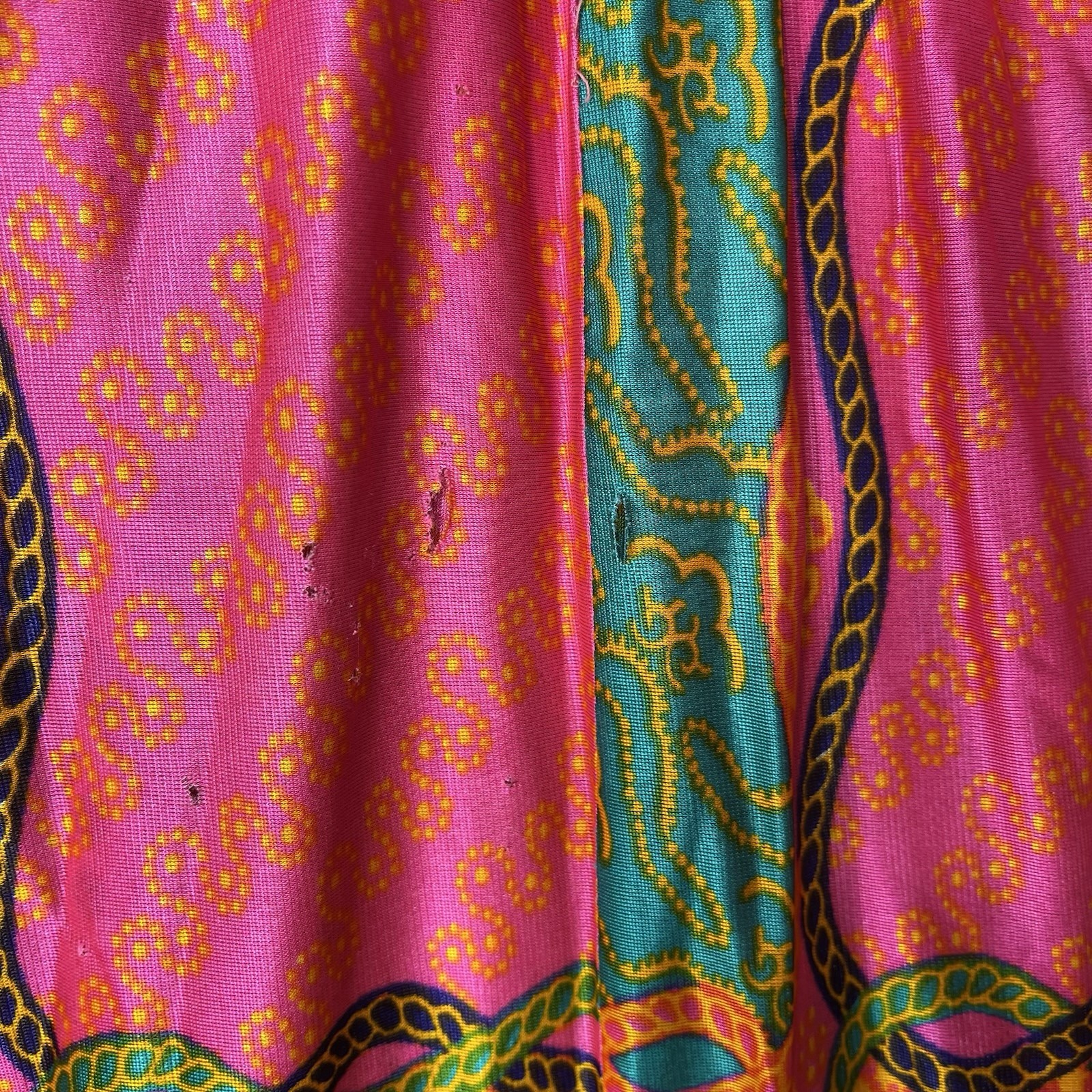 Vintage H/B Jrs of California Maxi Dress Size XS Psychedelic Mod Hippie 60s 70s