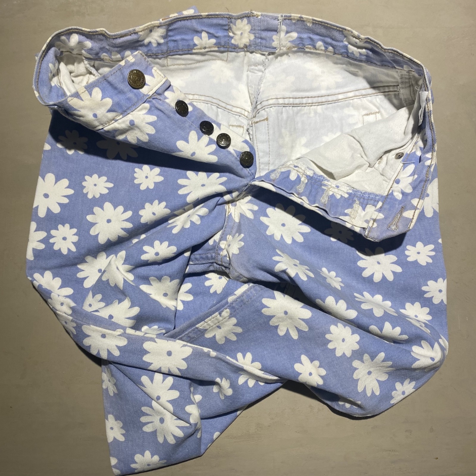 ASTRA Vintage Women’s Flower Jeans 100% cotton | W32B 44