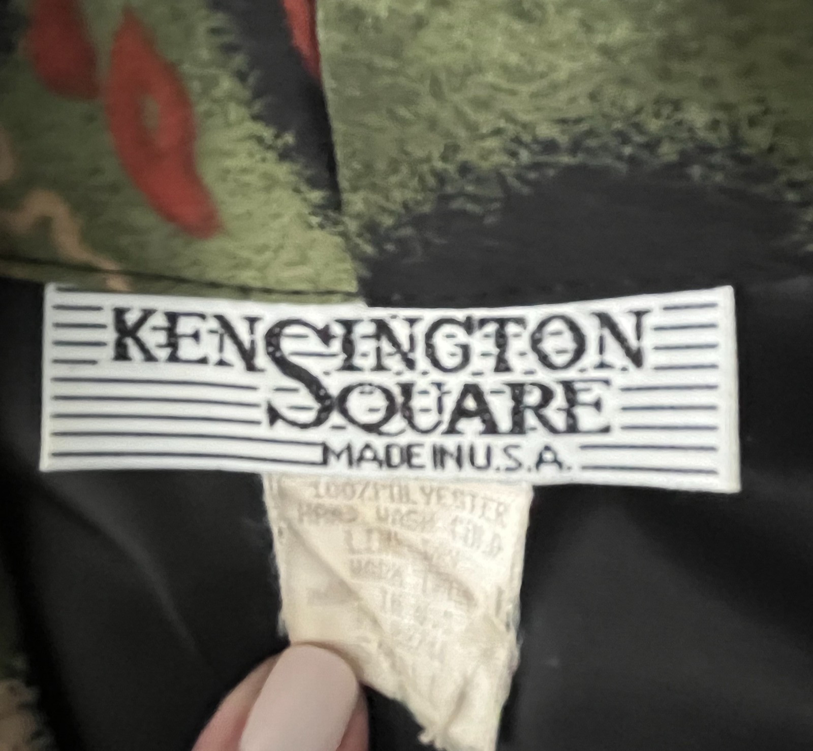 Kensington Square Vintage Women’s 90’s Blazer Polyester Pockets S USA Made