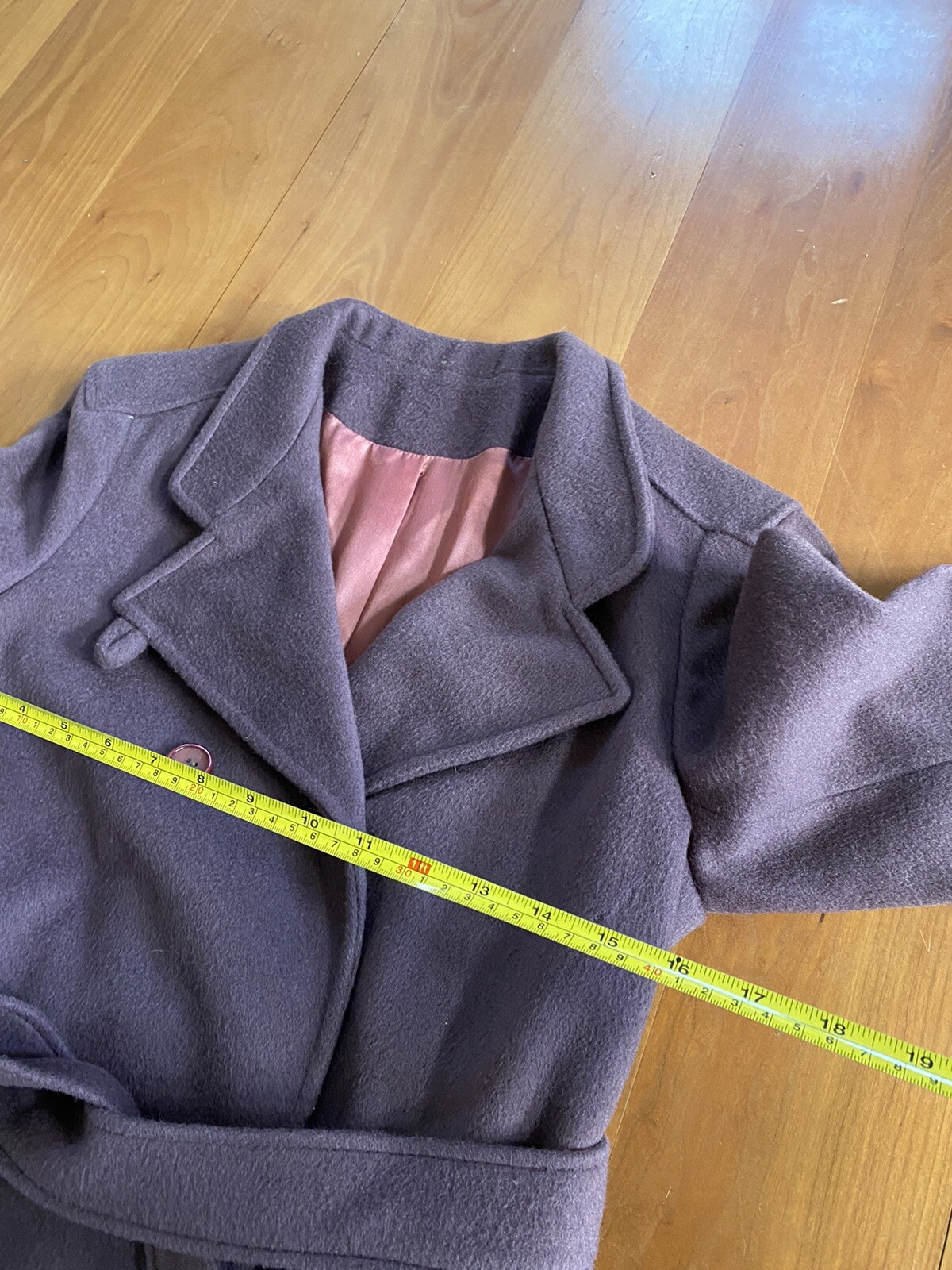 Vintage Womens Coat Lorendale By Bromleigh Wool (Z) Purple Violet XS / Small
