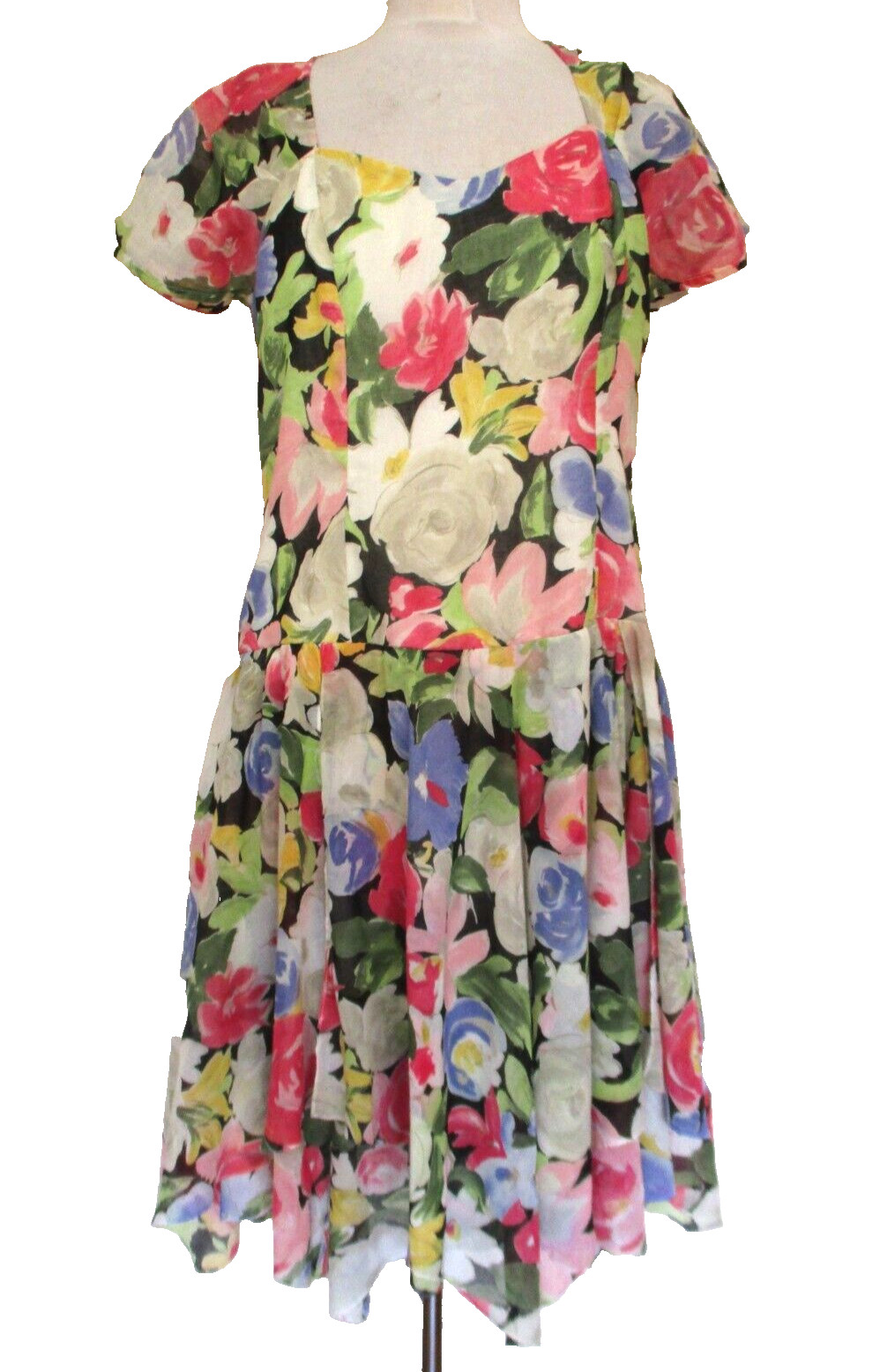 Vintage Regina Kravitz Dress Medium Women Floral Print