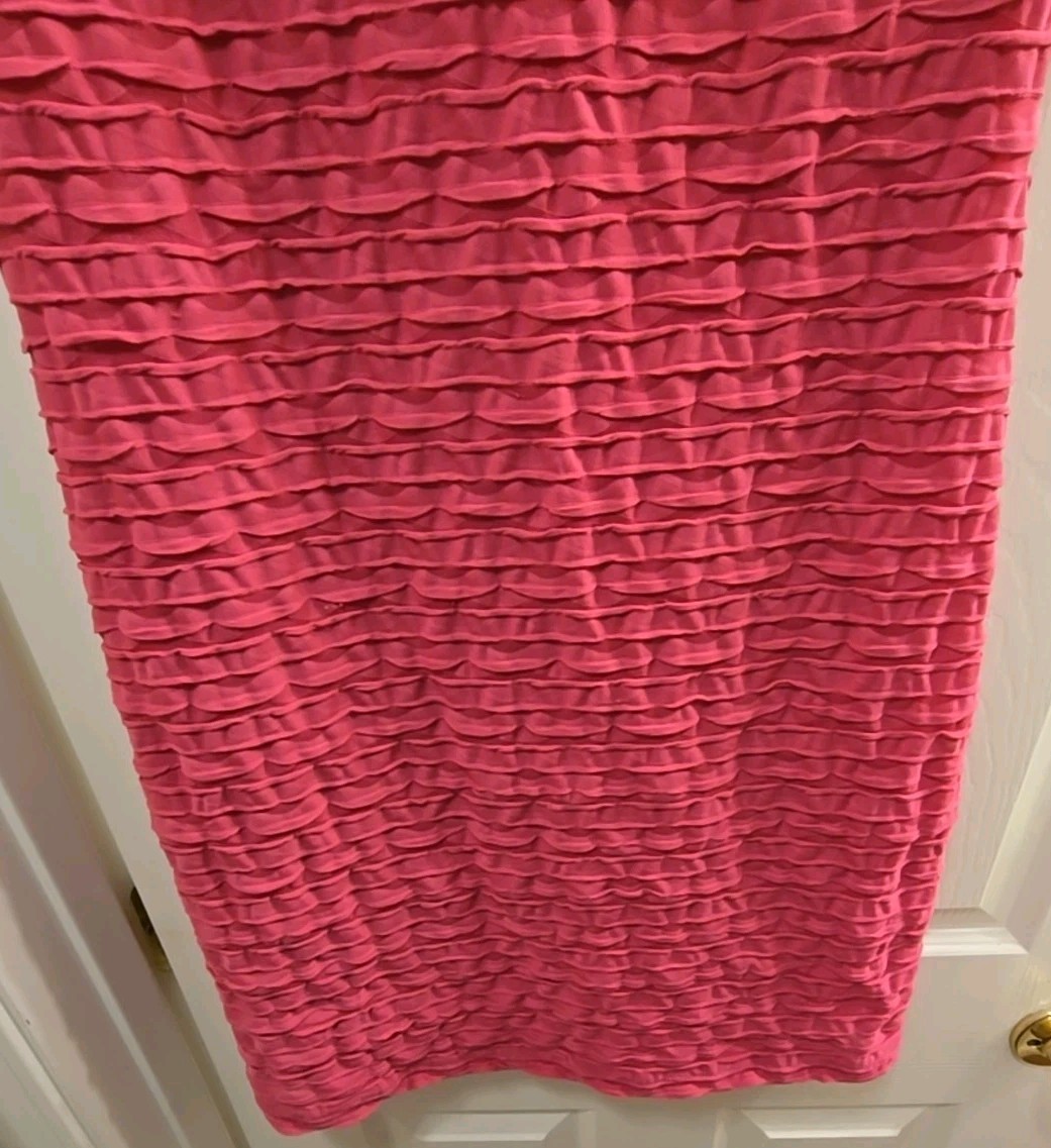 Vtg Pink Betty Barclay Dress w/Soft Side Pleats Feminine Fit Size 38