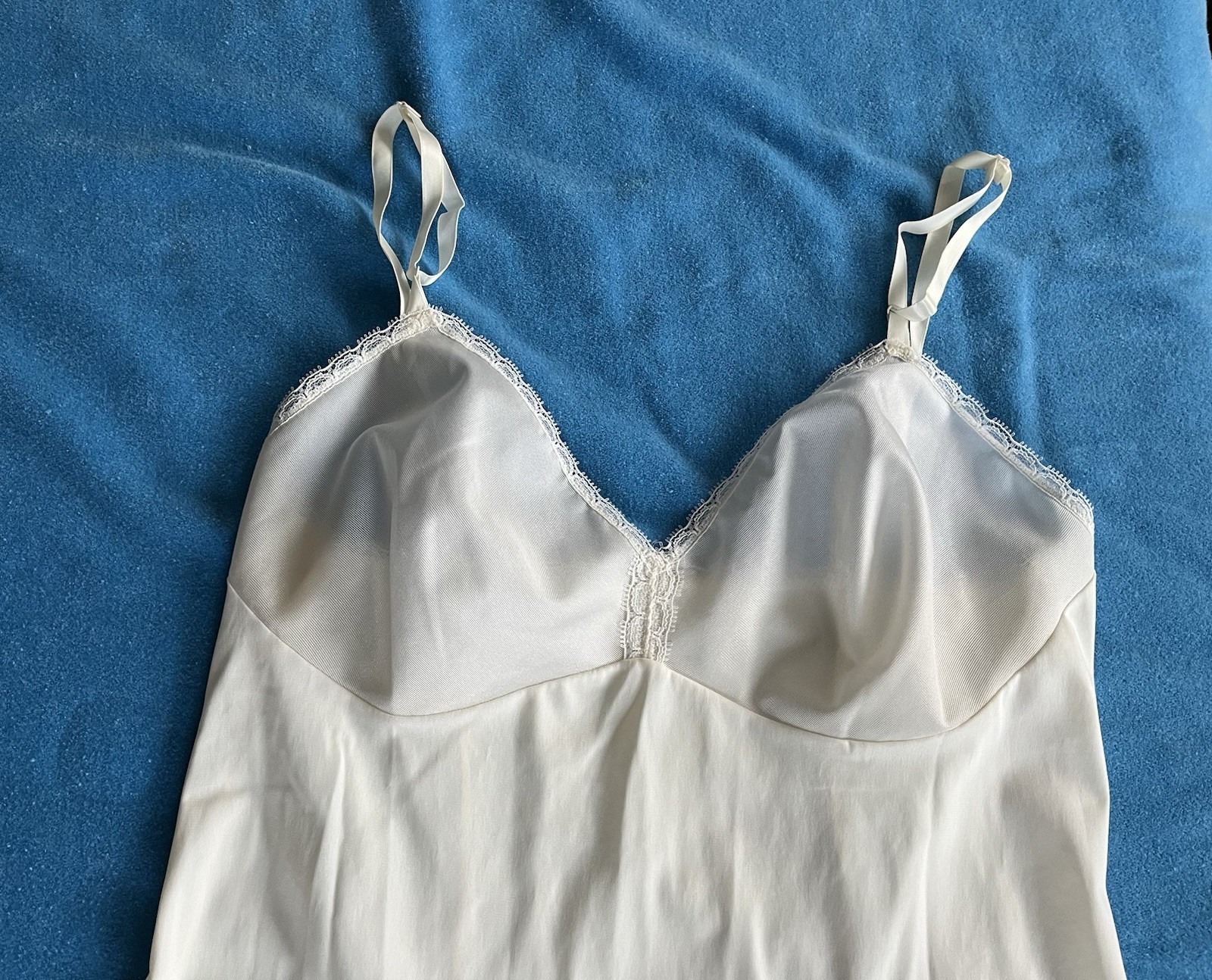 Vintage J C Penney Long White Slip 34/12 LL & Lorraine Long Half Slip Size M