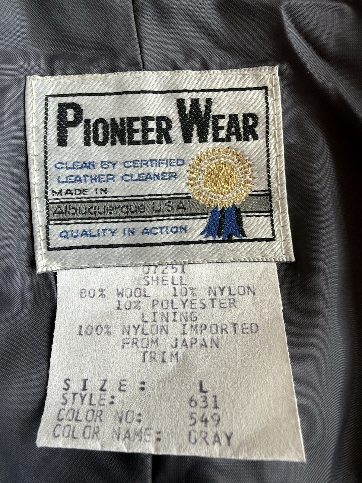 Vintage Western Tweed And Leather Poncho/Cape