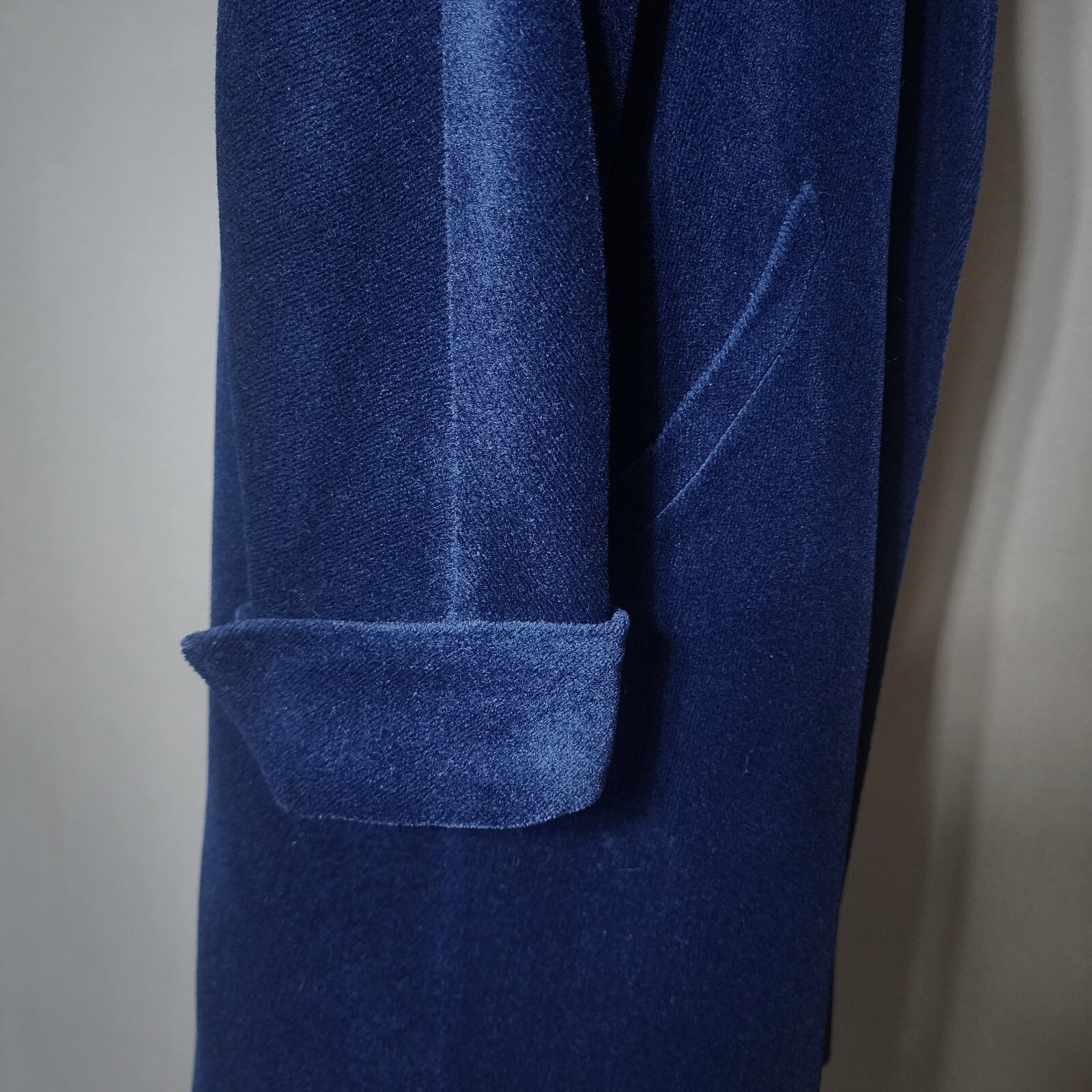 😎❤️Vtg 1950’s Coat Blue Forstmann Marvella II (A Wool Pile Velvet) Silk Lining