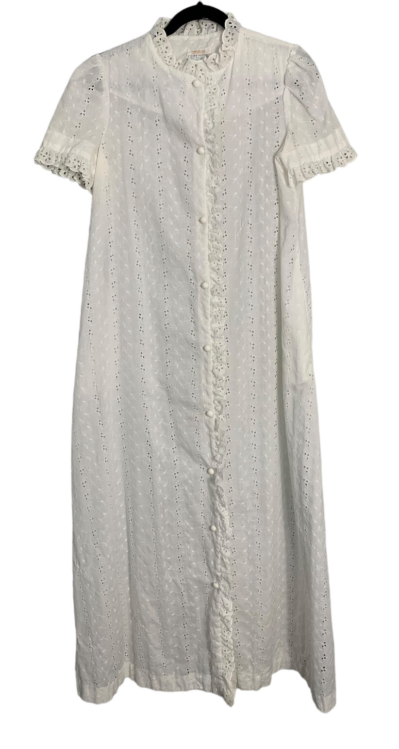 VTG Cottagecore prairie eyelet Nightgown embroidered floral romantic Ariel Dress