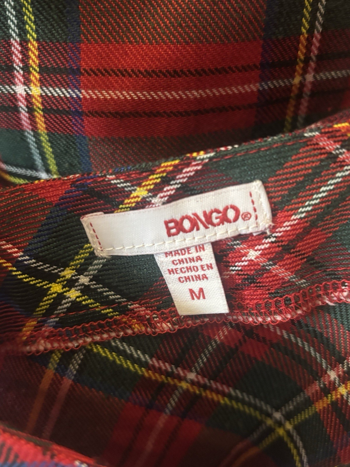 VTG Y2K Red Black Multi Color Plaid Preppy Goth Mini Skirt Apron Skater Grunge