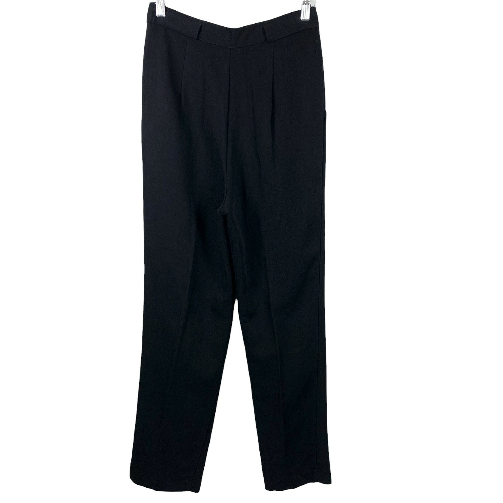 Vintage Pants Size Petite 10 Pleated Trousers Fundamental Things Black Slacks