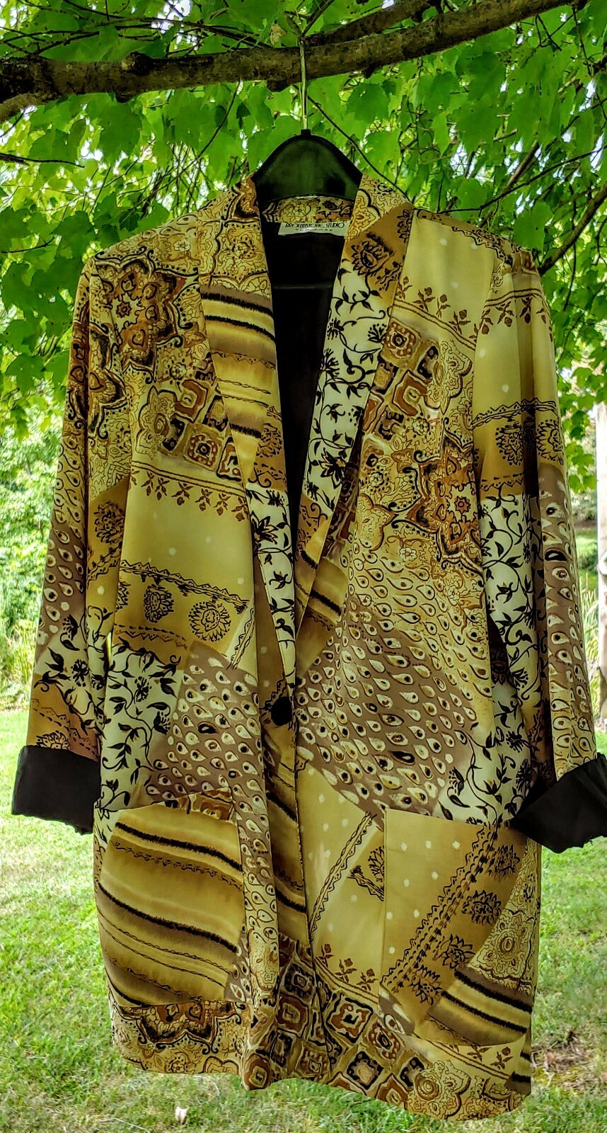 Vintage TUXEDO Style Retro JACKET 80’S Women’s „BROWNSTONE STUDIO” N.Y. Sz MED