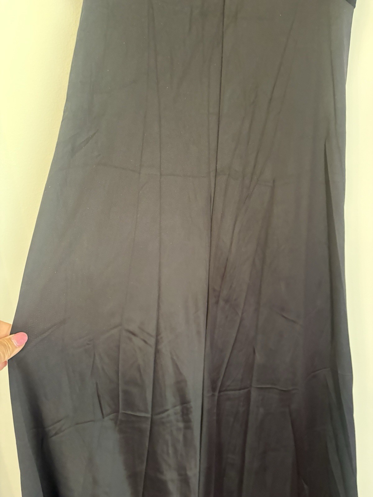 Vtg Scott Barrie BARAD 60s 70s Nightgown MCM L Large Black RARE Gown Long