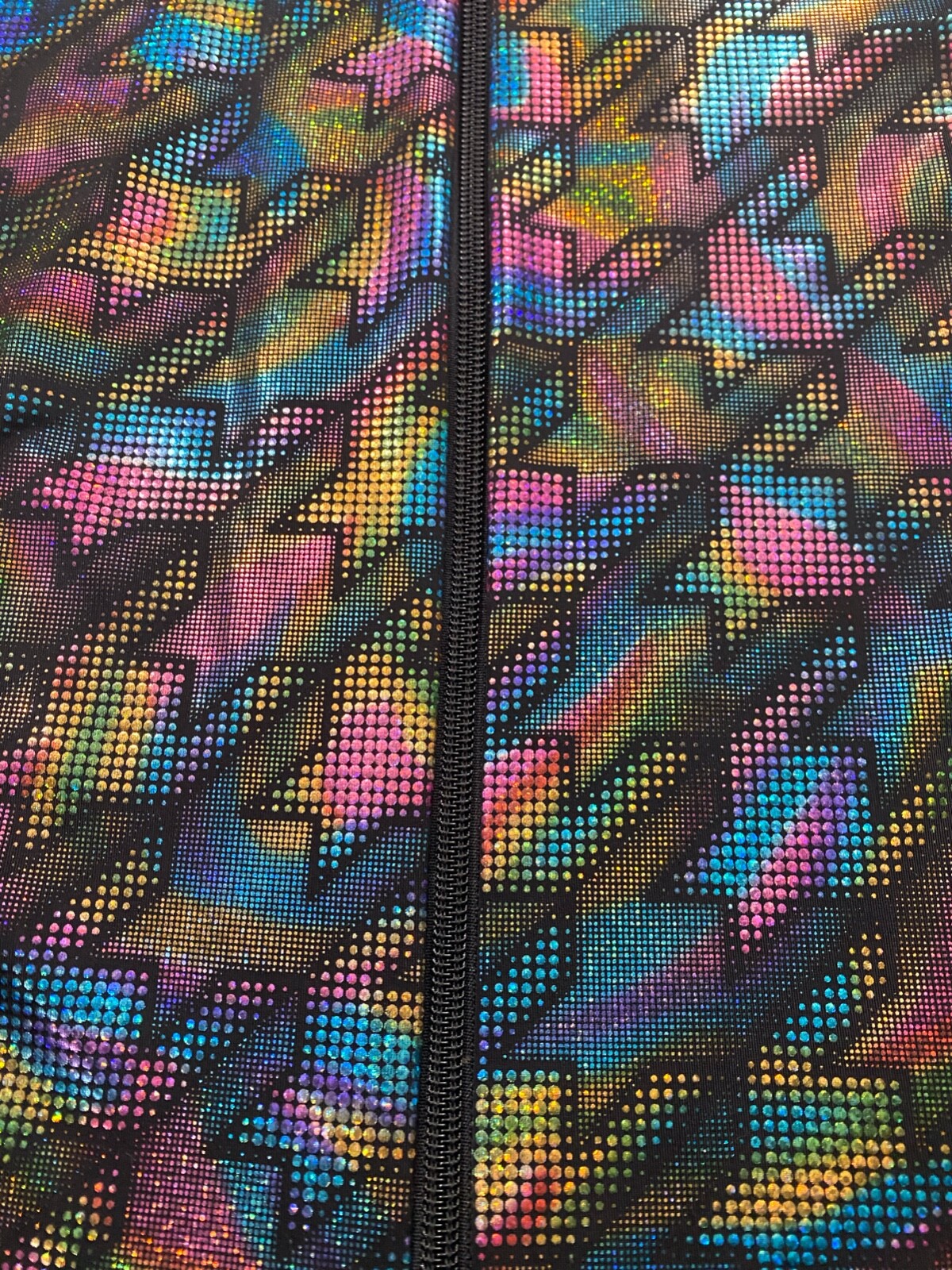 1849 Authentic Ranchwear Vtg 80s Western Zip Jacket Embellished Iridescent Disco
