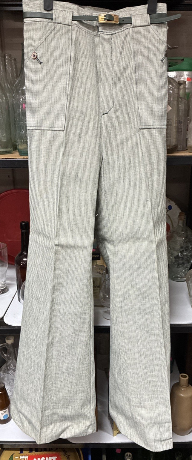 Vintage 1950s Junior’s by Vassar Green Bell Bottom pants w/Belt Size 9 – NWT