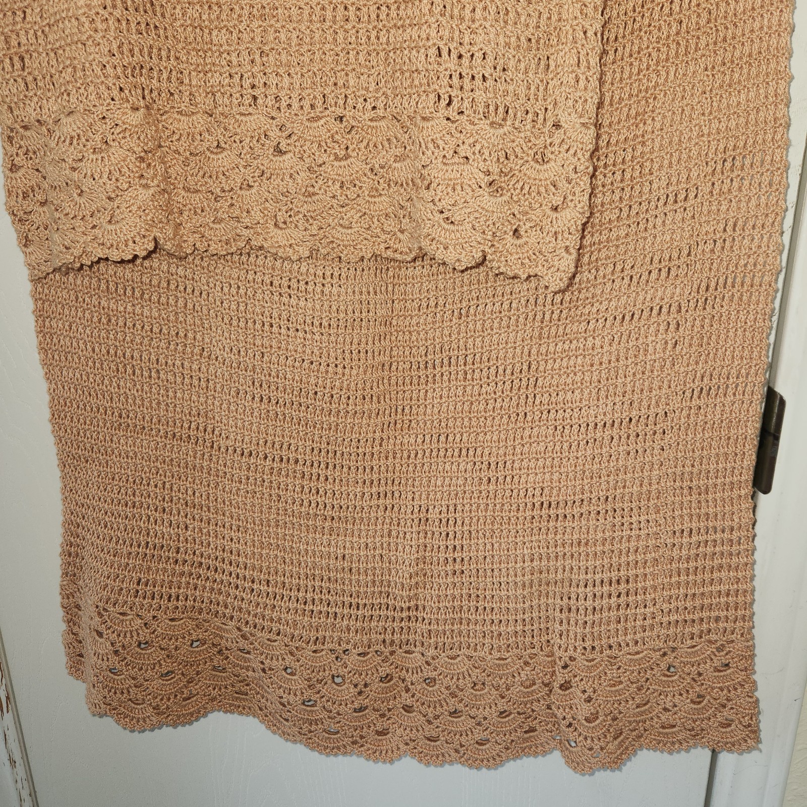 Vtg 1970’s 80’s Mystical Fashions Crochet 2 Pc Dress Set Top Skirt Boho Hippie