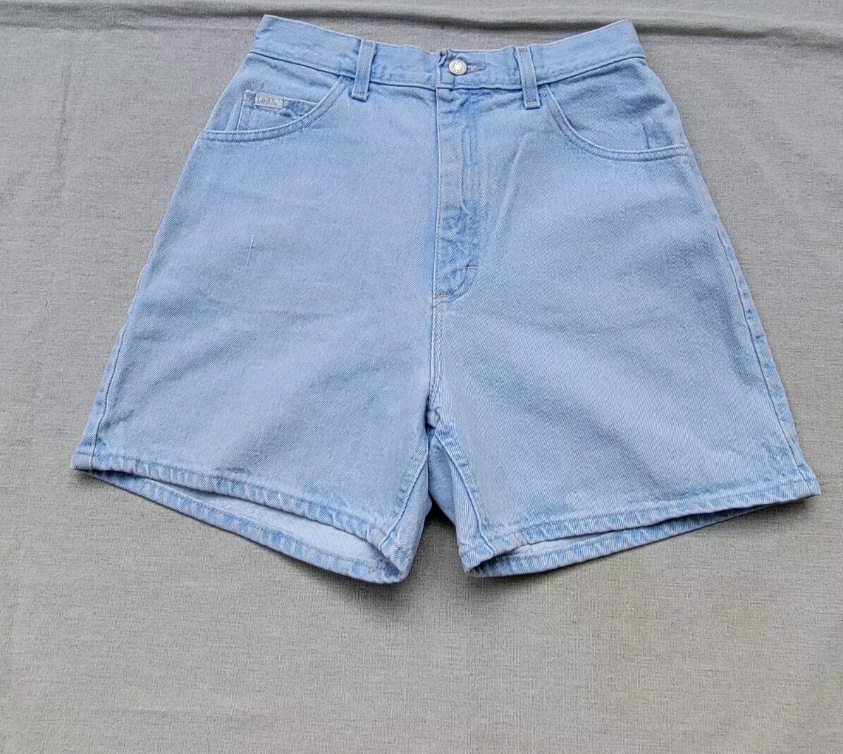 LEE Demin Mom Jean Shorts Light Wash Women’s Size 12 med High Waist USA