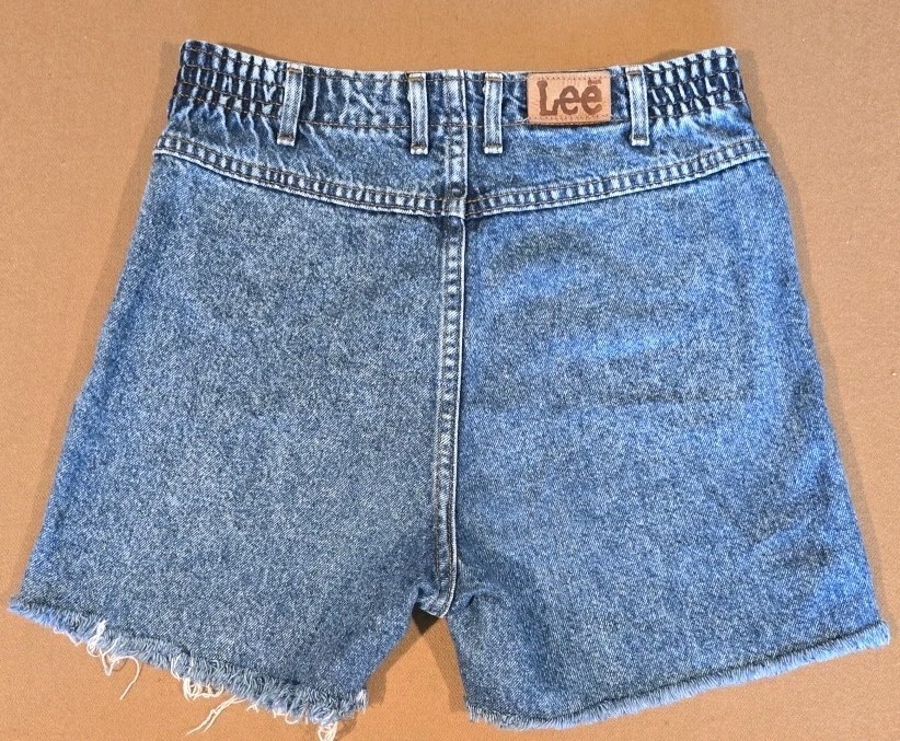 Vintage 90s Lee High-waisted Jeans Denim Cut Offs Off Short Size 29×4
