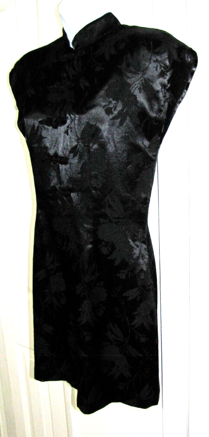 VTG ALL THAT JAZZ Asian-Inspired Black-Knee Dress Straight/sheath Women’s 7/8