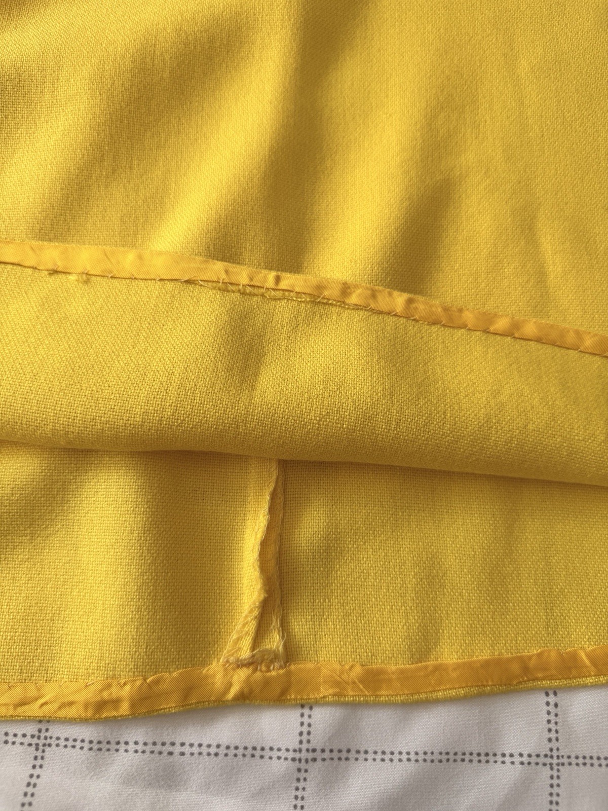 Vintage Carol Brent 60s Yellow Open Back Mod Dress A-Line Sleeveless Size S