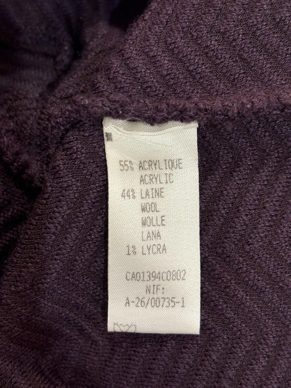 Vintage Rodier Purple Knit Cardigan/Jacket – Made in France