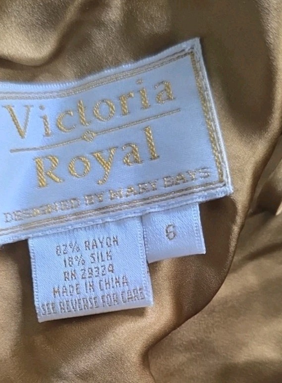 1970s Victoria Royal by Mary Bays Evening Gown
