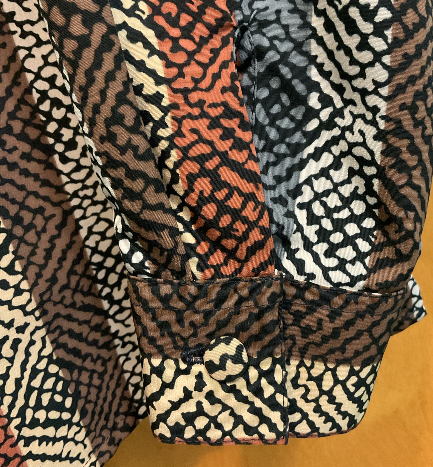 Women’s Alfred Dunner Polyester Buttoned LS shirt 70s Vintage Grandma Core Sz 16