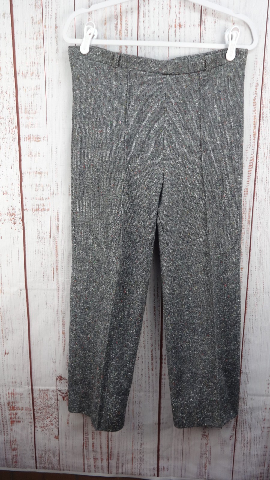 Manor Park by Cos Cob Pants Womens 10 Gray Pleated Straight Preppy Career