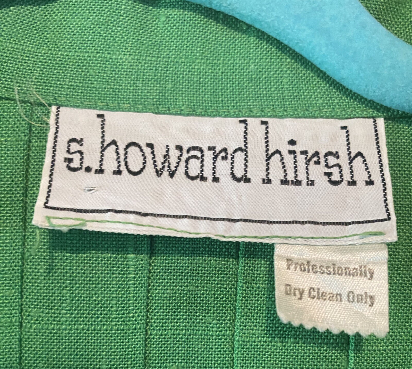 VTG S. Howard Hirsch Belted Pullover Day Dress 70’s Collar Large