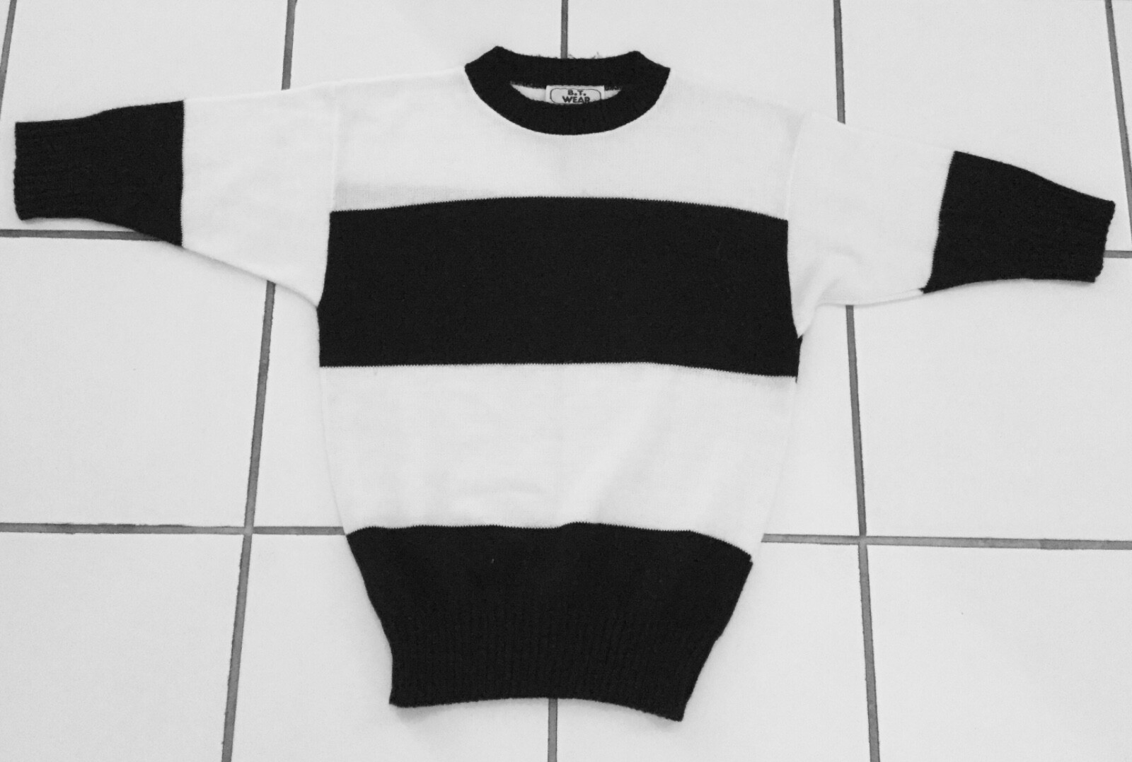 Vintage B.T. Wear (Betsy’s Things) Sweater Striped 3/4 Sleeves Women’s Sz OS