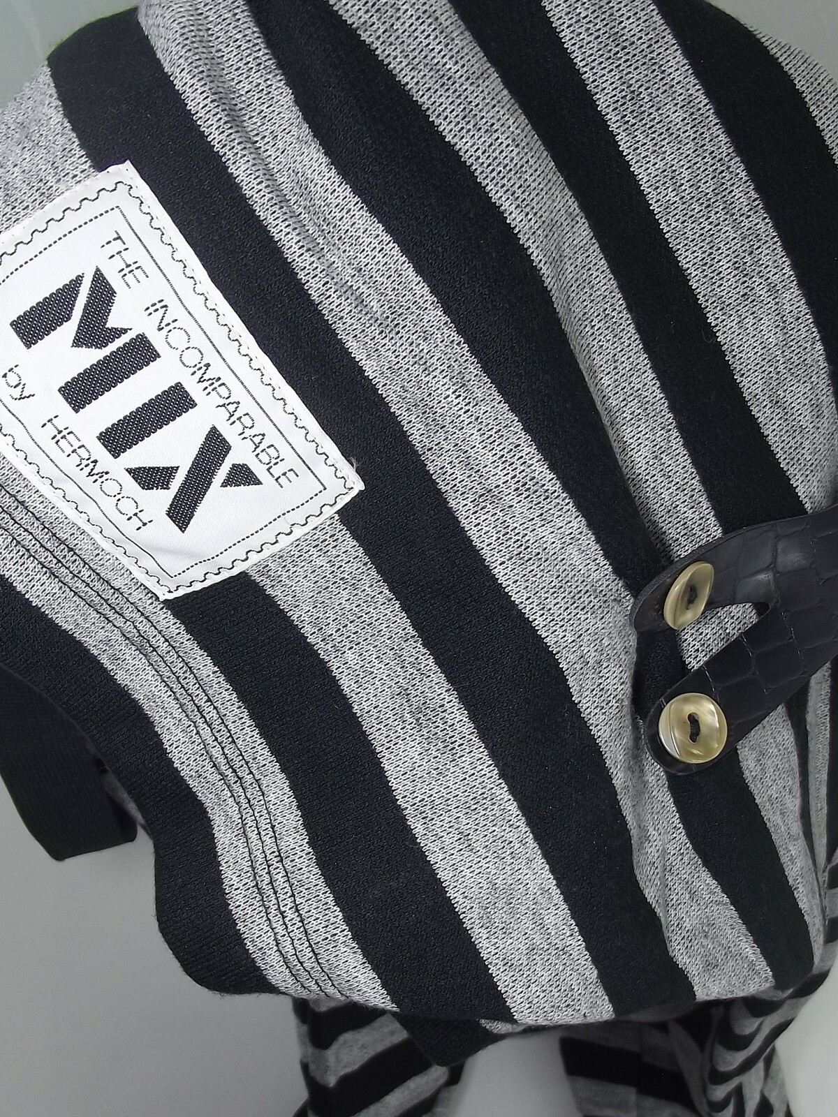 The Incomparable Mix Men’s Sweatshirt Gray Black Size M Vintage 80s Suspenders