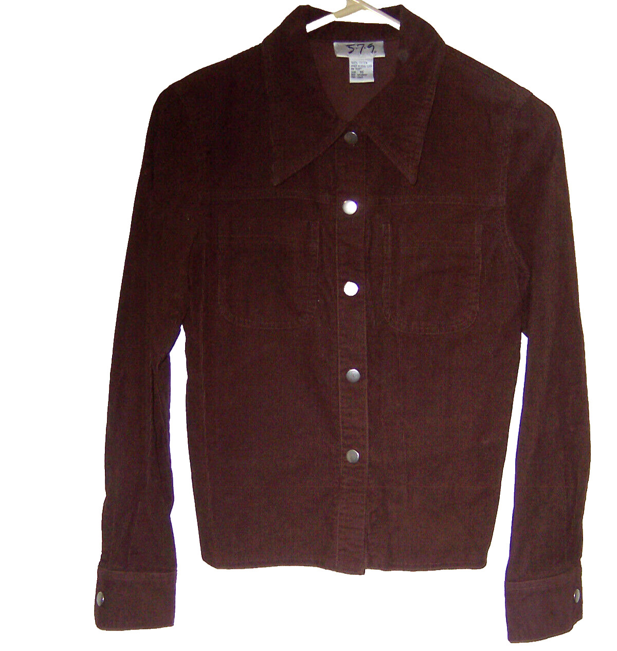 579 Women’s Corduroy Brown Jacket Size XS
