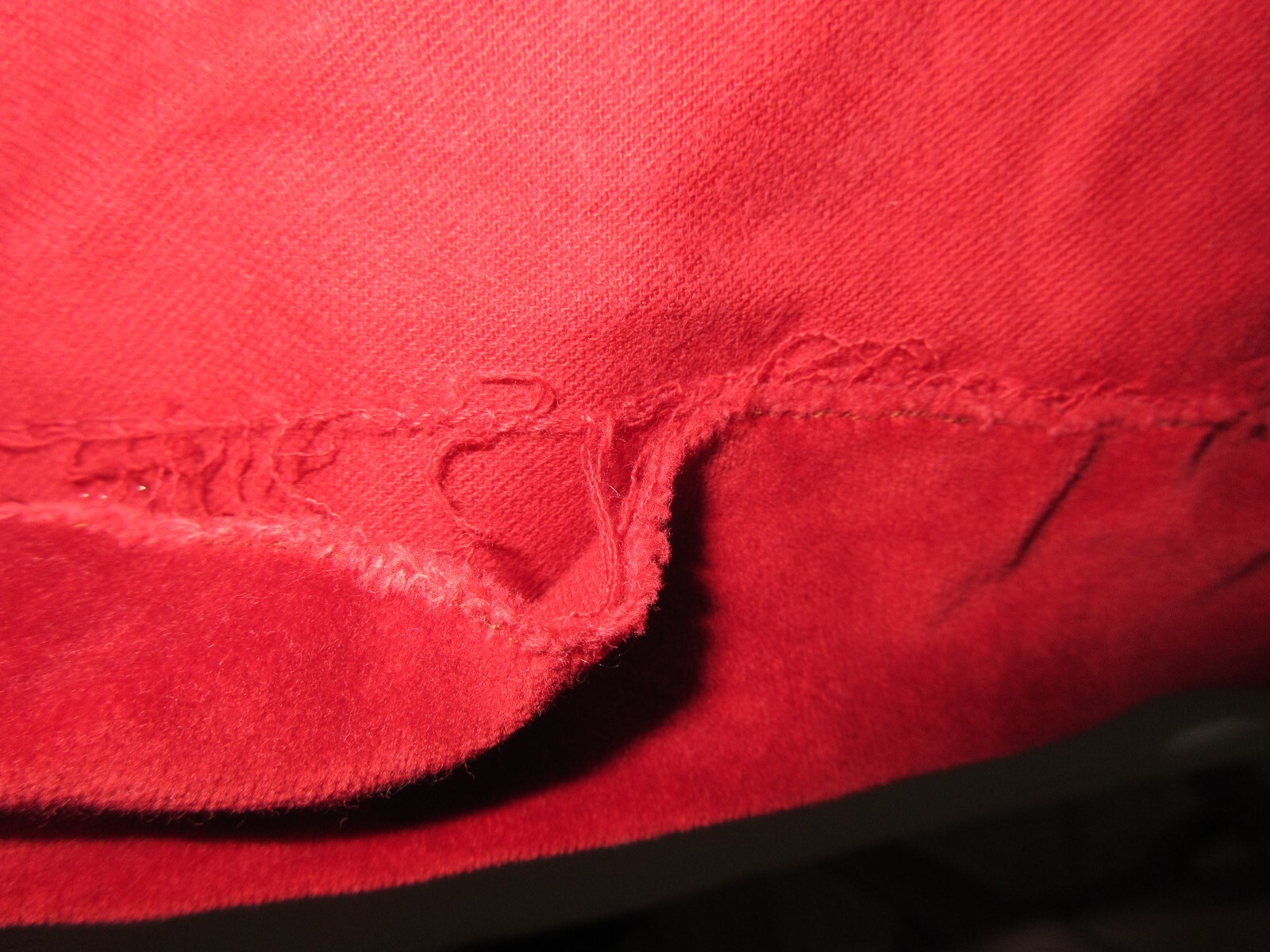 Vintage 90s Y2K Red Velvet Suit Jacket Skirt Long Size 4 / 6 TBL Christmas
