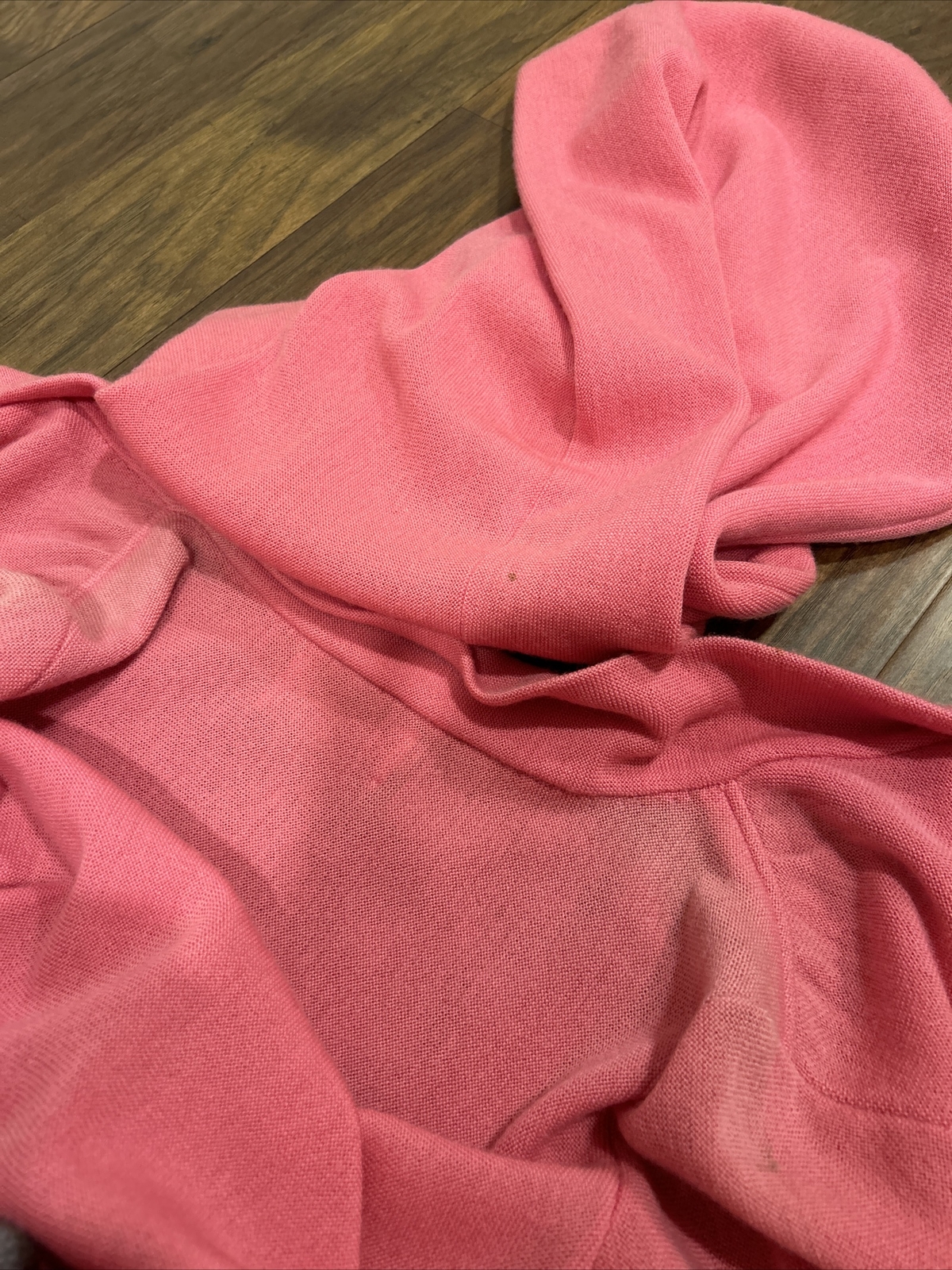 Vintage 50s 60s Womens 2 Piece Set Shirt Top Atomic Retro Skirt Wool Pink