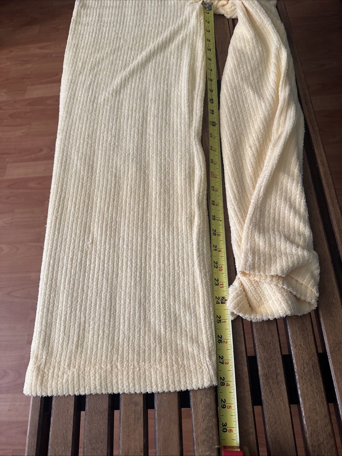 Vintage JC Penney Loungewear Yellow Terry Cloth Long Jumpsuit/Romper Size S